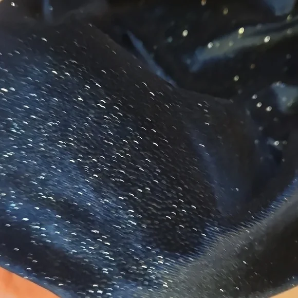 Altar'd State Holiday Dark Green Shimmery Velvet Midi Dress - Picture 2 of 10